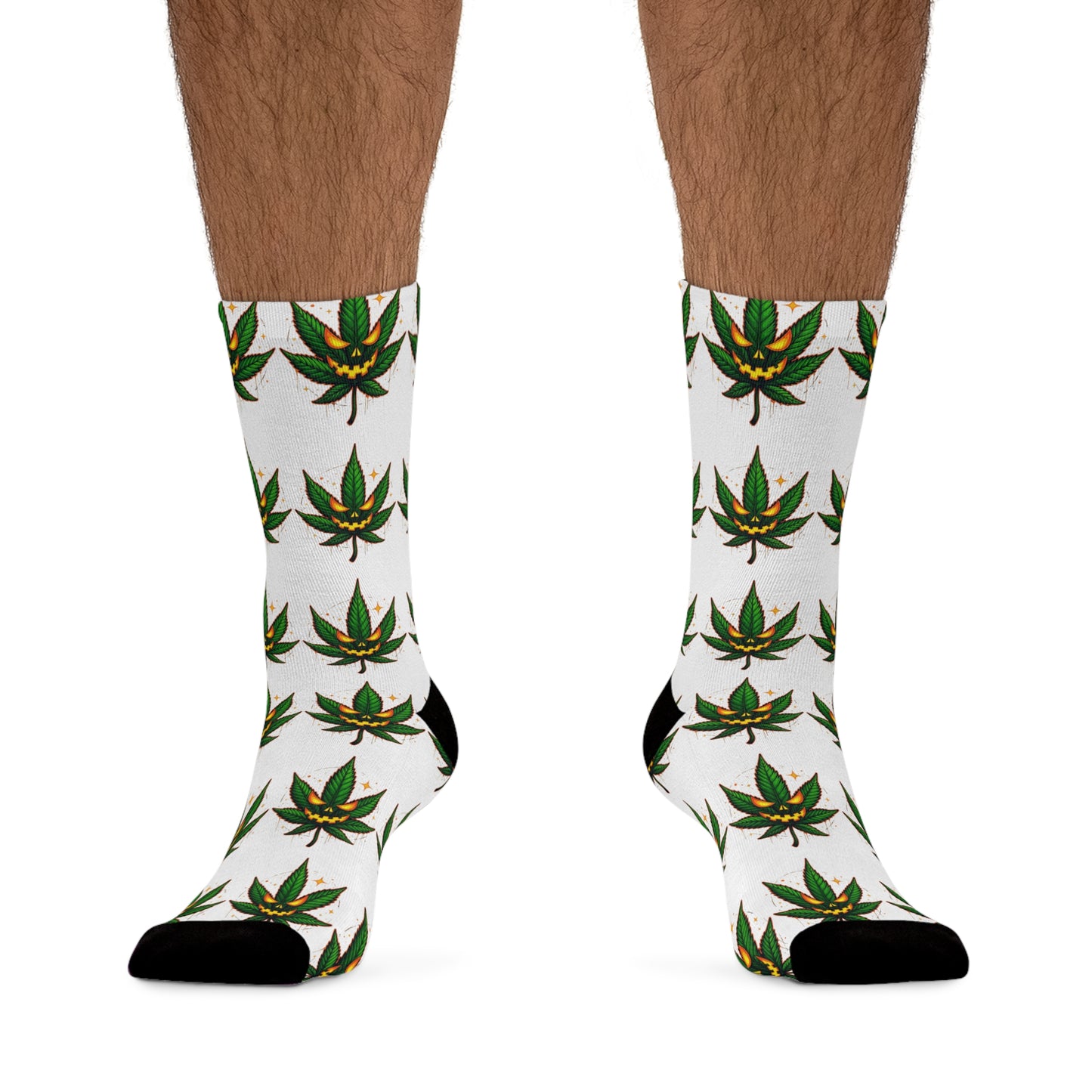 Eco-Friendly Cannabis Socks | Recycled Poly, Gift for Plant Lovers, Sustainable Fashion, Unique Apparel, Green Living