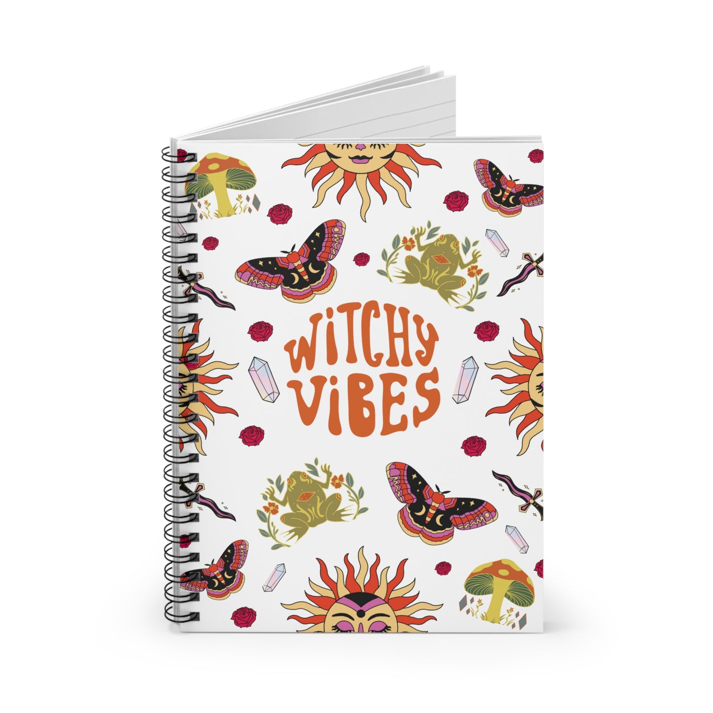 Witchy Vibes Spiral Notebook - Perfect for Journaling, Sketchnotes, Gifts for Witches, Study Motivation, Aesthetic Decor