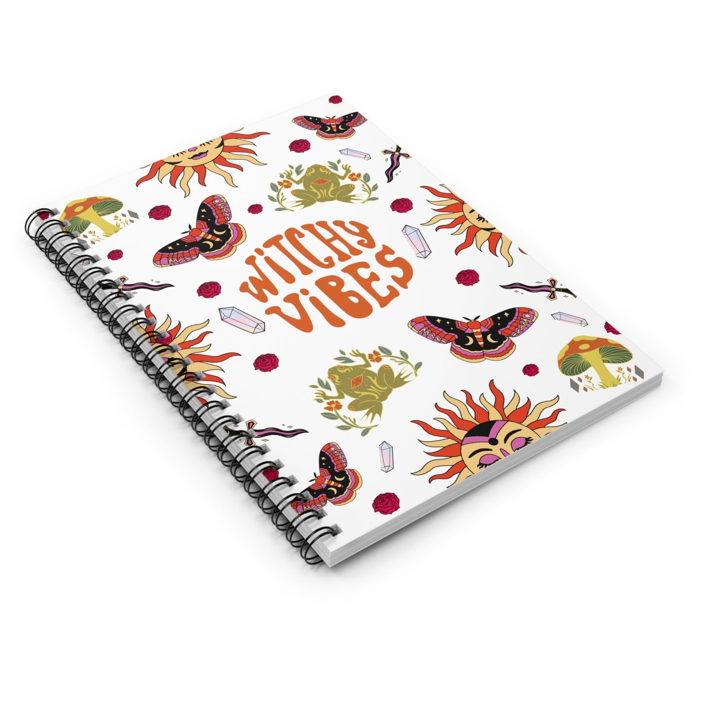 Witchy Vibes Spiral Notebook - Perfect for Journaling, Sketchnotes, Gifts for Witches, Study Motivation, Aesthetic Decor